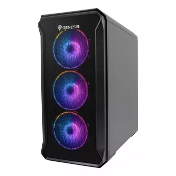 GENESIS Irid 503 ARGB Micro Tower Black, Transparent