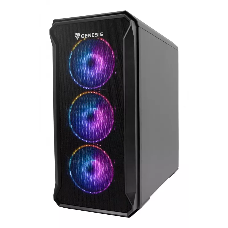 GENESIS Irid 503 ARGB Micro Tower Black, Transparent