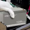 Qoltec 53049 AGM Battery 12V 12Ah VRLA Sealed Lead Acid Maintenance-Free for UPS, Alarm, Emergency Lighting, Grey