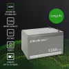 Qoltec 53049 AGM Battery 12V 12Ah VRLA Sealed Lead Acid Maintenance-Free for UPS, Alarm, Emergency Lighting, Grey