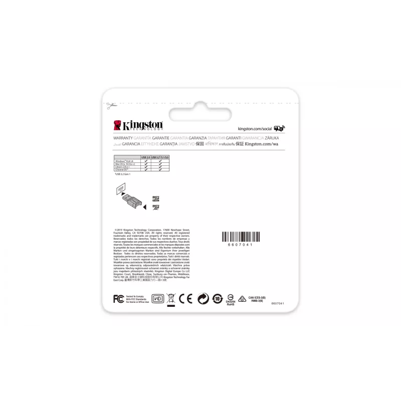 Kingston Technology MobileLite Plus card reader USB 3.2 Gen 1 (3.1 Gen 1) Type-A Black