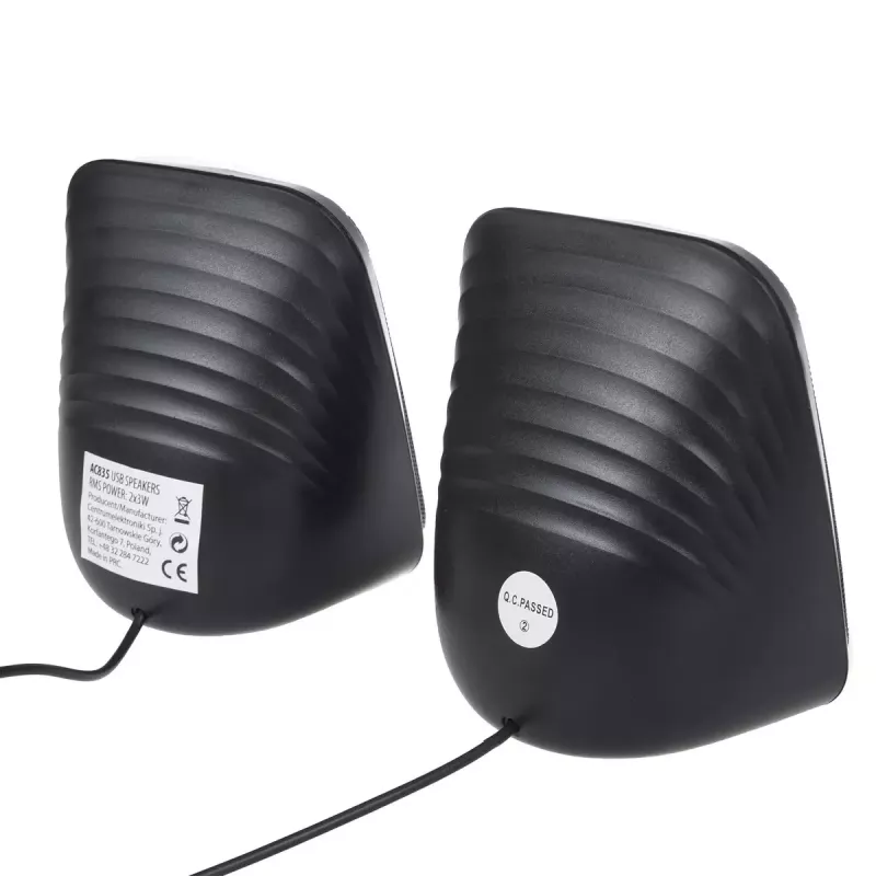 Loudspeaker Audiocore AC835 wired 2.0 6 W USB black tabletop speakers