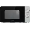 Solo microwave Gorenje MO20E1S — 20 L, 800 W, rotary control, 270 mm turntable, stainless steel/black