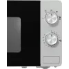 Solo microwave Gorenje MO20E1S — 20 L, 800 W, rotary control, 270 mm turntable, stainless steel/black