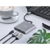 NATEC Fowler Mini USB-C Multiport Adapter, USB-C PD, USB 3.0, HDMI 4K, Grey