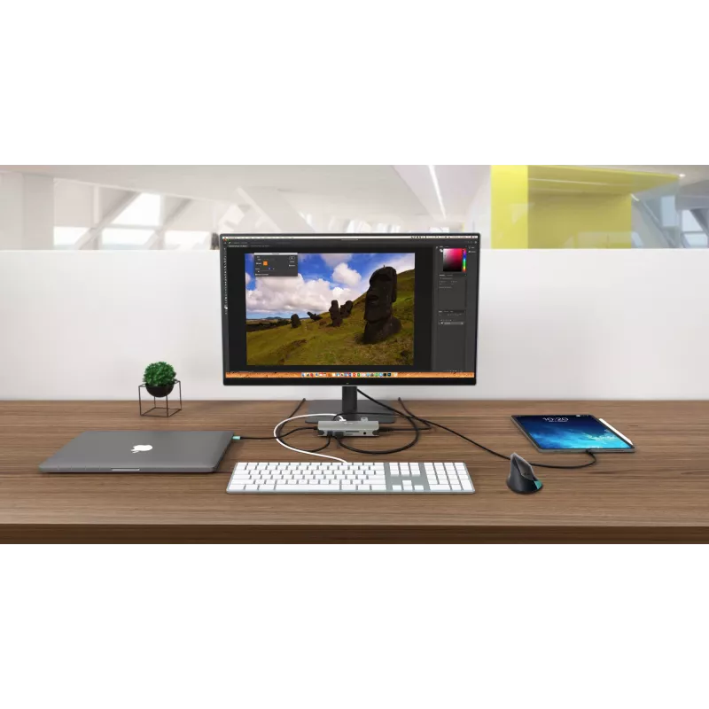 Docking Station i-tec Metal USB-C Travel Nano Dock HDMI/VGA with LAN + Power Delivery 100 W