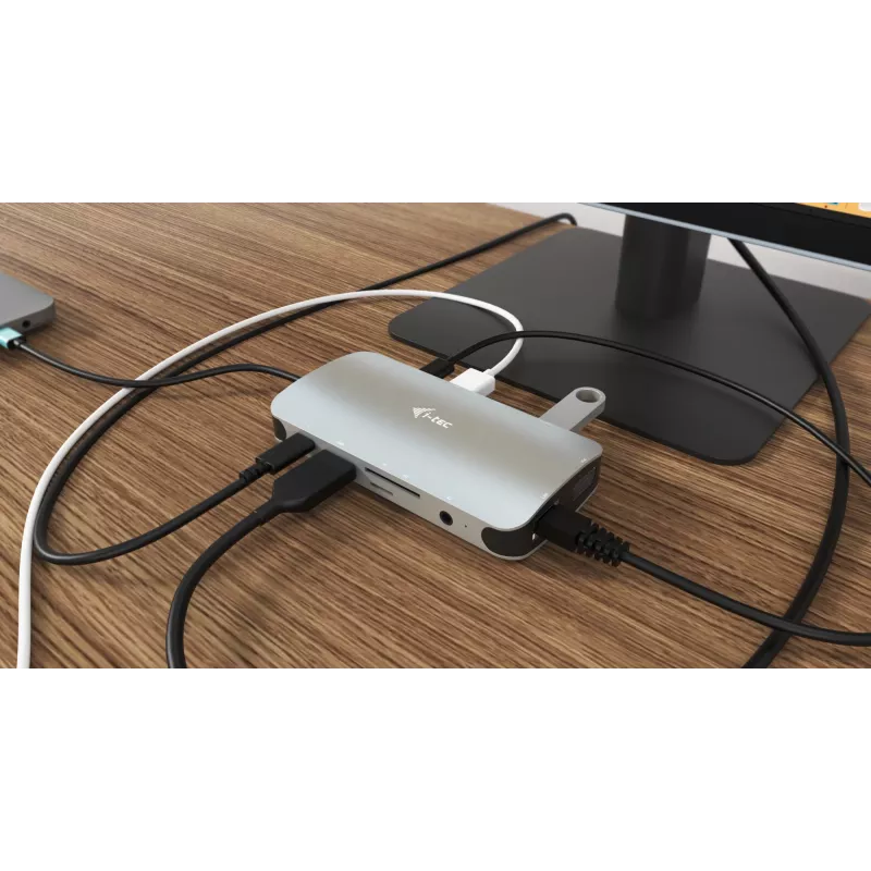 Docking Station i-tec Metal USB-C Travel Nano Dock HDMI/VGA with LAN + Power Delivery 100 W