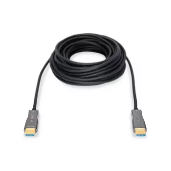 DIGITUS HDMI AOC hybrid-fiber connection cable, Type A M/M, 15m UHD 4K@60Hz, CE, black