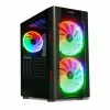 PC Case IBOX Chiron ZH68 Gaming, ATX Midi-Tower, EATX support, black, side window, lighting