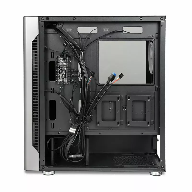 PC Case IBOX Chiron ZH68 Gaming, ATX Midi-Tower, EATX support, black, side window, lighting
