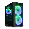 PC Case IBOX Chiron ZH68 Gaming, ATX Midi-Tower, EATX support, black, side window, lighting