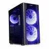 PC Case IBOX Chiron ZH68 Gaming, ATX Midi-Tower, EATX support, black, side window, lighting