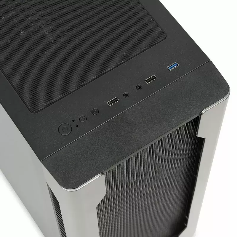 PC Case IBOX Chiron ZH68 Gaming, ATX Midi-Tower, EATX support, black, side window, lighting