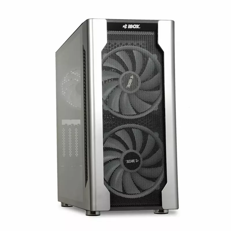 PC Case IBOX Chiron ZH68 Gaming, ATX Midi-Tower, EATX support, black, side window, lighting