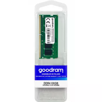 Laptop DDR4 SO‑DIMM memory GOODRAM 16GB 3200MHz 260‑pin 1.2V CAS22 unbuffered