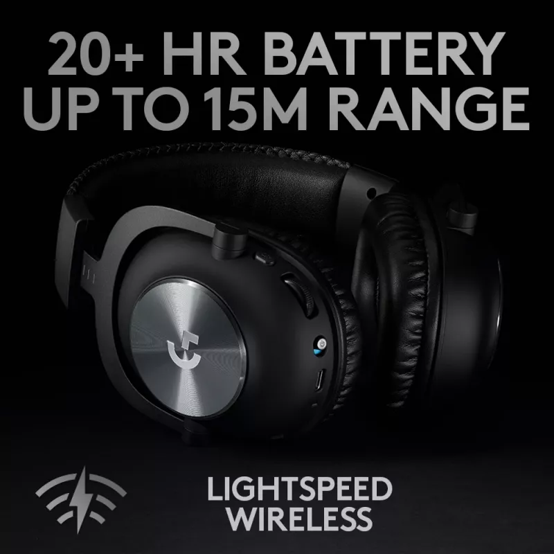 LOGITECH Pro X Wireless Lightspeed Gaming Headset Black