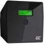 Uninterruptible Power Supply Green Cell UPS08 — Line-Interactive 700 W / 230 V, 4× IEC outlets, USB, RJ-45, 12 V 7 Ah battery, tower, black