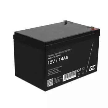 Rechargeable AGM Sealed Lead Acid Battery Green Cell AGM08 12 V 14000 mAh, 98×151×95 mm, 3.45 kg