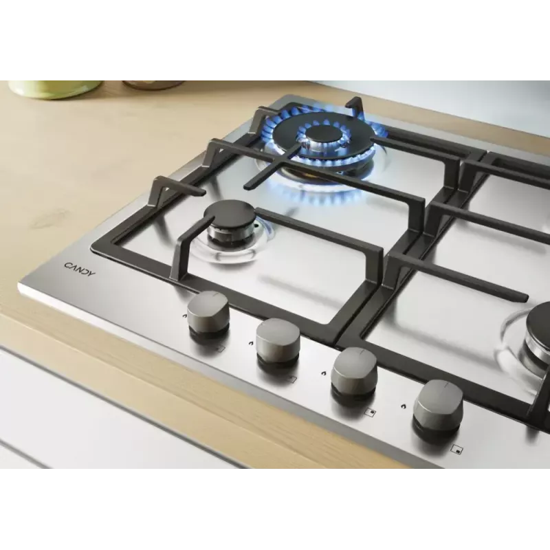 Candy Idea CHG6BR4WX Stainless steel Built-in 60 cm Gas 4 zone(s)