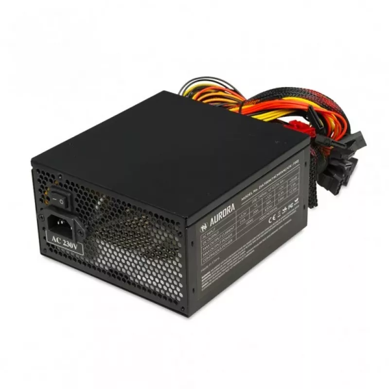 Power supply unit IBOX iBox Aurora 500 W 20+4 pin ATX, 140 mm fan, white