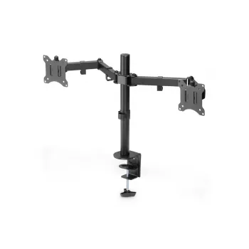 DIGITUS Univer.dual Monitor Clamp Mount 17-32in 2x 8kg (max.) Black