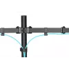 DIGITUS Univer.dual Monitor Clamp Mount 17-32in 2x 8kg (max.) Black