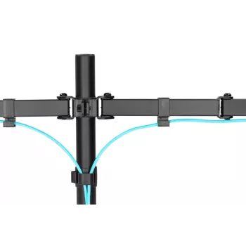 DIGITUS Univer.dual Monitor Clamp Mount 17-32in 2x 8kg (max.) Black