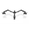 DIGITUS Univer.dual Monitor Clamp Mount 17-32in 2x 8kg (max.) Black