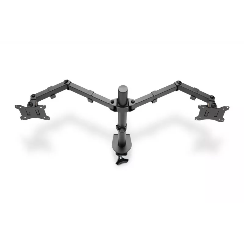 DIGITUS Univer.dual Monitor Clamp Mount 17-32in 2x 8kg (max.) Black