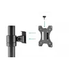 DIGITUS Universal Single Monitor Pole Mount 17-32in 8 Kg (max.) Black