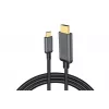 DIGITUS USB-C - HDMI Adapter, 2m 4K/30Hz, black, metal housing
