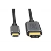 DIGITUS USB-C - HDMI Adapter, 2m 4K/30Hz, black, metal housing