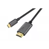 DIGITUS USB-C - HDMI Adapter, 2m 4K/30Hz, black, metal housing
