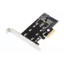 DIGITUS M.2 NGFF/NVMe SSD Pci-e Add-On card supports B, M and B+M Key, size 80,60,42 and 30mm