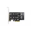DIGITUS M.2 NGFF/NVMe SSD Pci-e Add-On card supports B, M and B+M Key, size 80,60,42 and 30mm