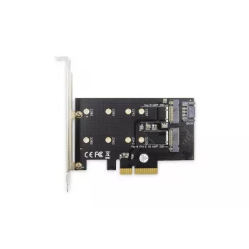 DIGITUS M.2 NGFF/NVMe SSD Pci-e Add-On card supports B, M and B+M Key, size 80,60,42 and 30mm