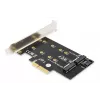 DIGITUS M.2 NGFF/NVMe SSD Pci-e Add-On card supports B, M and B+M Key, size 80,60,42 and 30mm