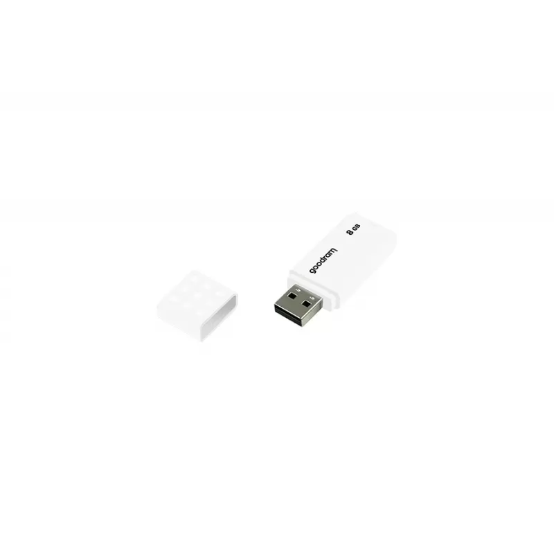 USB flash drive GOODRAM UME2 8 GB USB 2.0 Type-A, white, 20 MB/s read, 5 MB/s write