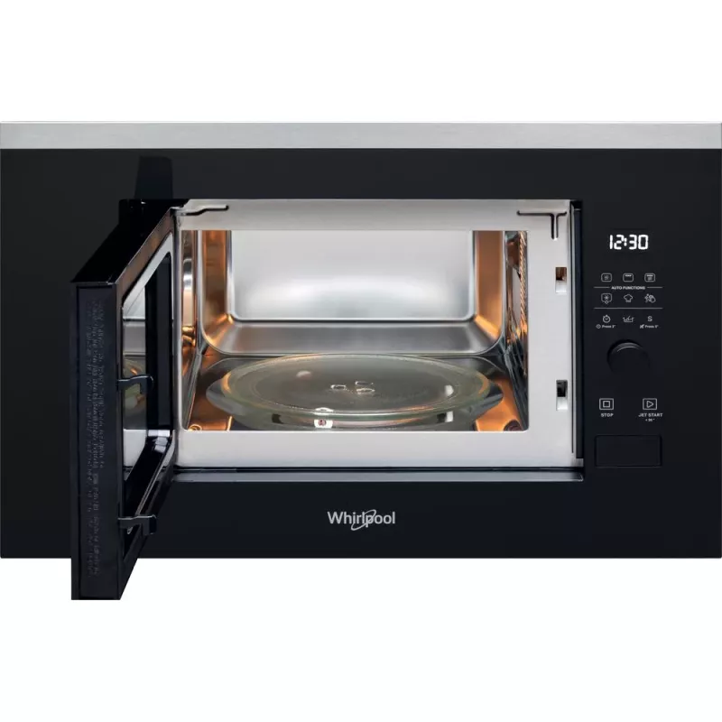 Built-in grill microwave WHIRLPOOL WMF201G, 800 W, 20 L, stainless steel/black