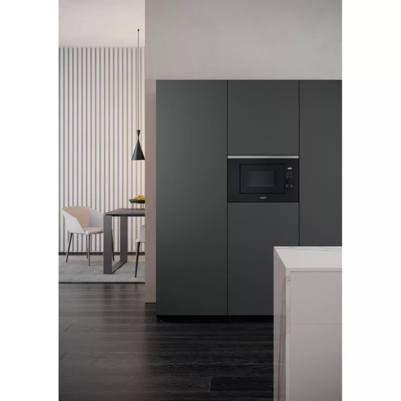 Built-in grill microwave WHIRLPOOL WMF201G, 800 W, 20 L, stainless steel/black