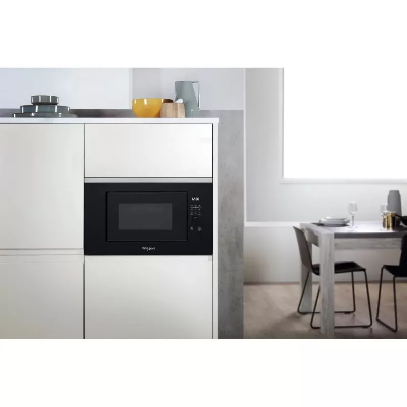 Built-in grill microwave WHIRLPOOL WMF201G, 800 W, 20 L, stainless steel/black