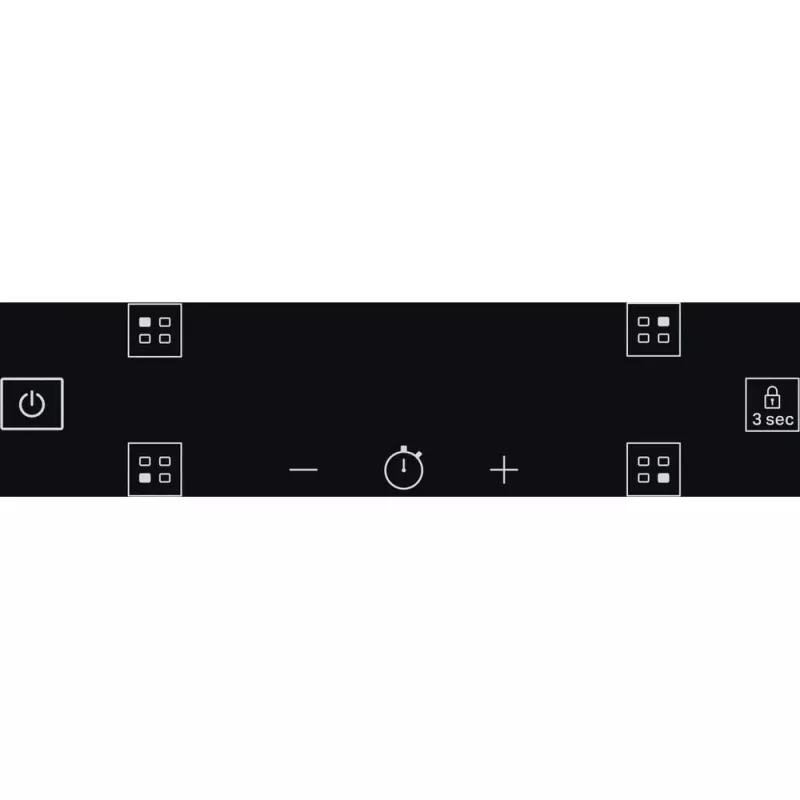 Whirlpool WS Q4860 NE Black Built-in 60 cm Zone induction hob 4 zone(s)