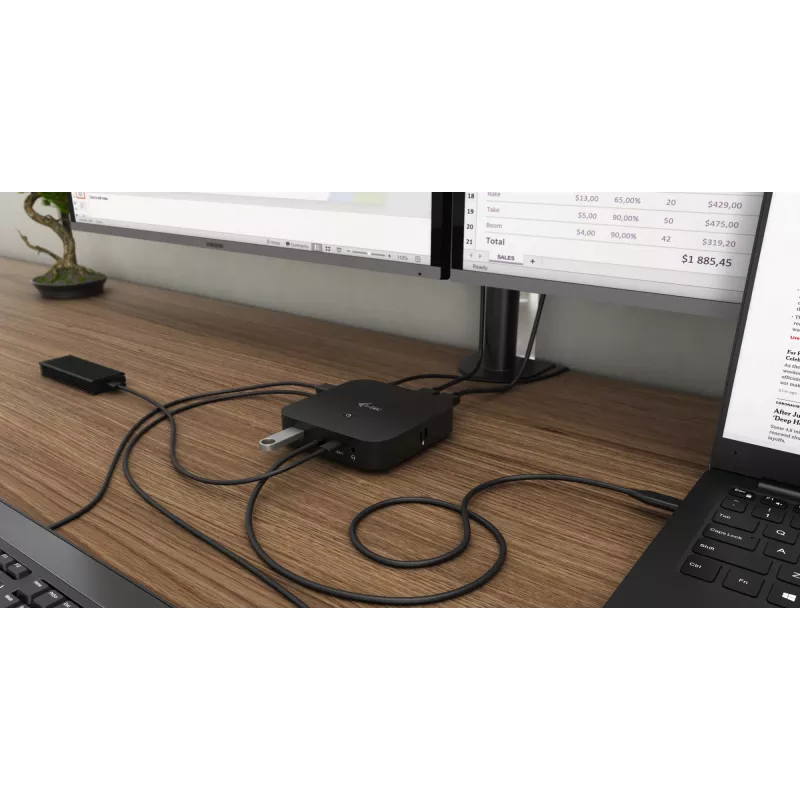 i-tec USB-C Dual Display Docking Station with Power Delivery 100 W