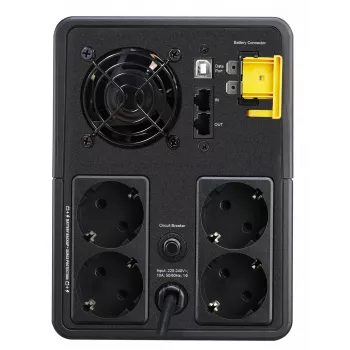 APC Back-UPS, 2200VA, Tower, 230V, 4x CEE 7/7 Schuko outlets, AVR