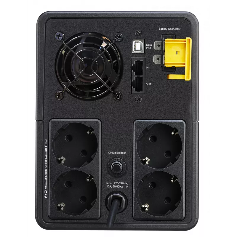 APC Back-UPS, 2200VA, Tower, 230V, 4x CEE 7/7 Schuko outlets, AVR