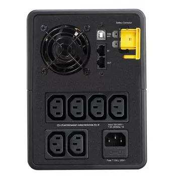 APC Back-UPS, 1600VA, Tower, 230V, 6x IEC C13 outlets, AVR, Line-Interactive, 1.6 kVA, 900 W, Sine, 140 V, 300 V