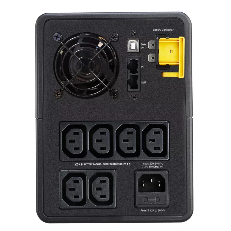 APC Back-UPS, 1600VA, Tower, 230V, 6x IEC C13 outlets, AVR, Line-Interactive, 1.6 kVA, 900 W, Sine, 140 V, 300 V