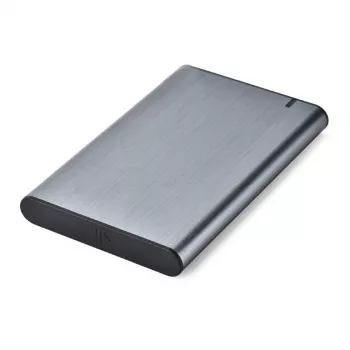 GEMBIRD USB 3.1 2.5in SATA HDD Enclosure with Type-C Port, Brushed Aluminum - Grey