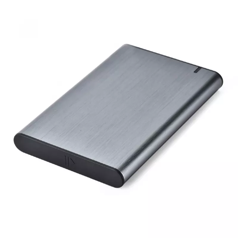 GEMBIRD USB 3.1 2.5in SATA HDD Enclosure with Type-C Port, Brushed Aluminum - Grey