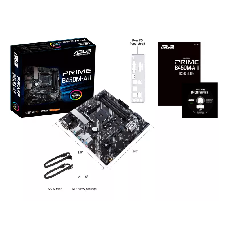 Motherboard ASUS PRIME B450M-A II AMD B450 Socket AM4 micro ATX